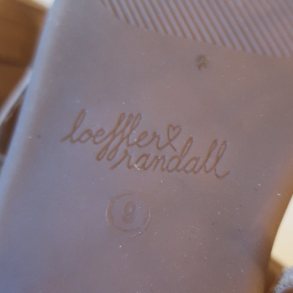 Womens Loeffler Randall Tan Leather Toe Thong Fringe Flat Sandal 9* - Picture 8 of 8